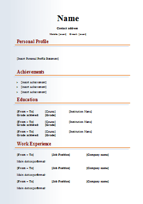 CV Templates